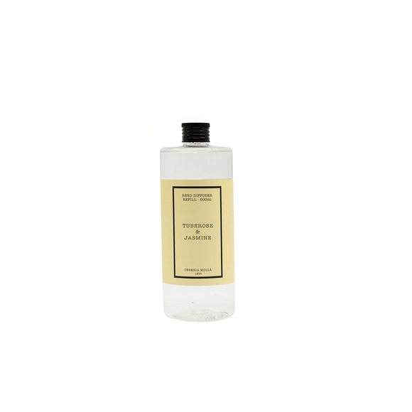Cereria Molla - Premium Nachfüllflakon für Parfümspender 500 ml Tuberose & Jasmine - 500gr