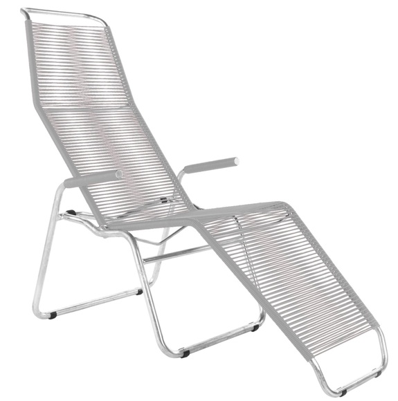 Schaffner - Gartenliege BRISSAGO - Kunststoff - Weiss - 64/184/118 cm