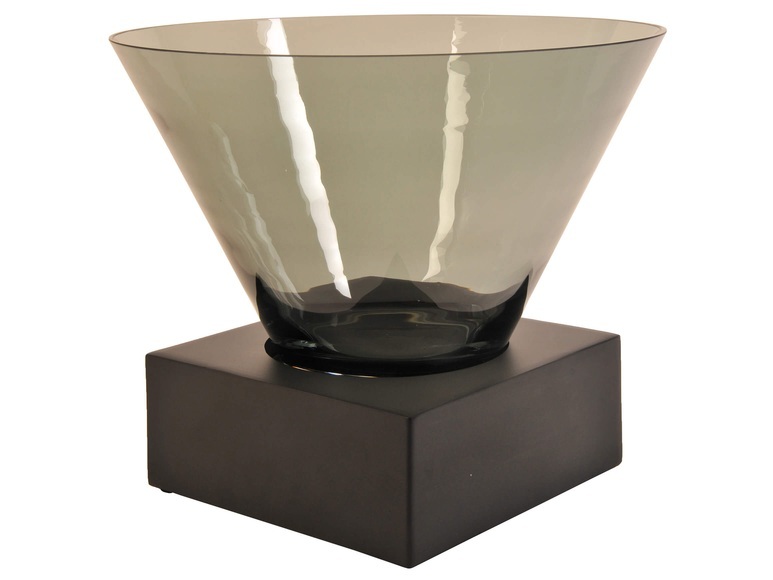 Glas Konisch Eisen H: 34 cm