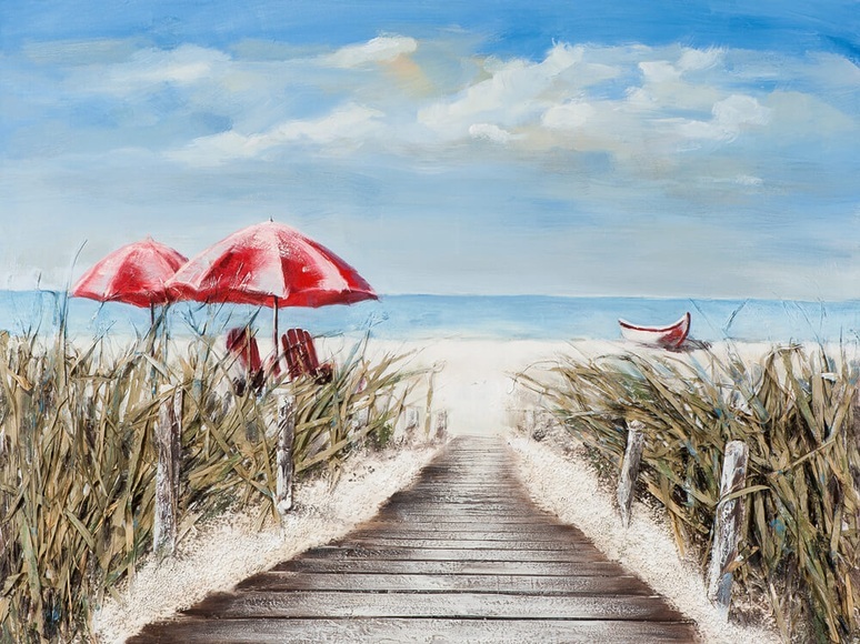 Bild Holzbrücke Zum Strand