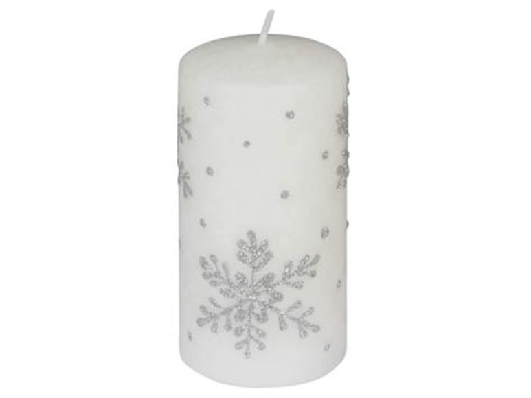 Schneeflocke Weiss H: 10 cm