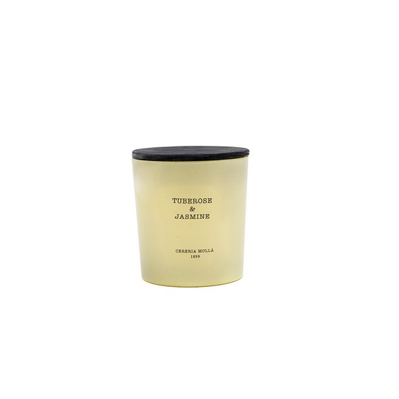Cereria Molla - XL Kerze im Glas mit Pflanzlichem Wachs & 2 Dochten 700 g /Tuberose & Jasmine - 1200 g