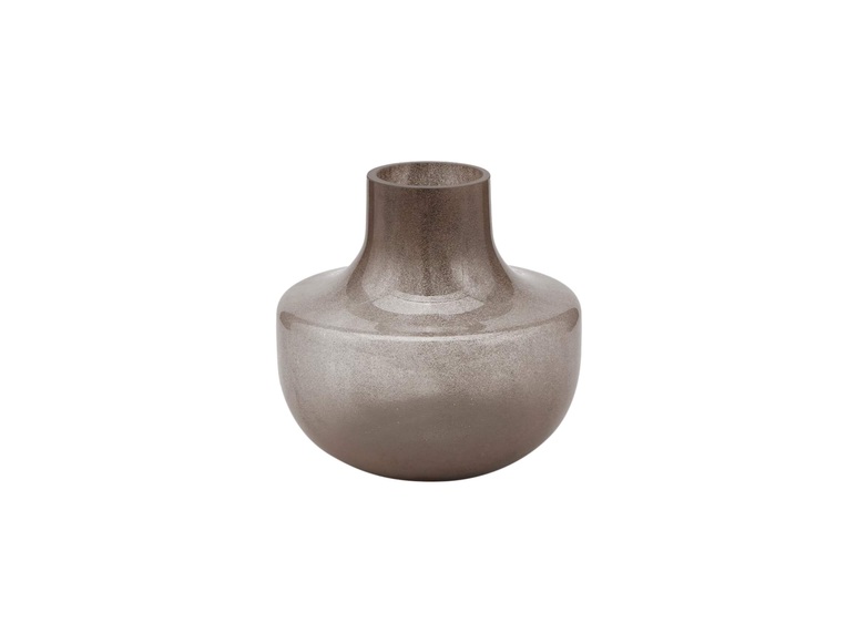 Glas Graubraun H: 17 cm