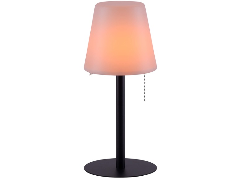 LED-Tischlampe Keno, Erdspieß, Zugschalter, Akku