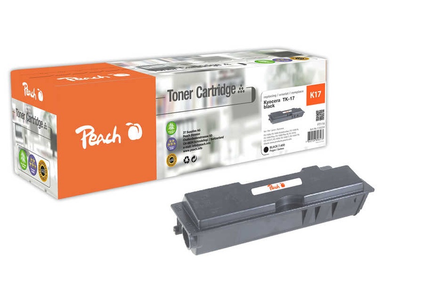 Peach Tonermodul schwarz kompatibel zu Kyocera TK17