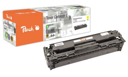 Peach Tonermodul gelb kompatibel zu HP No. 128A, CE322A