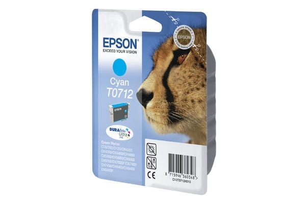 Original Tintenpatrone cyan Epson T0712, C13T071240
