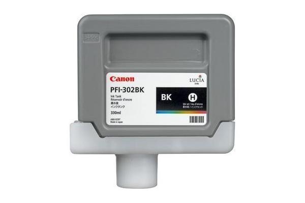 Original Tintenpatrone schwarz Canon PFI-302BK