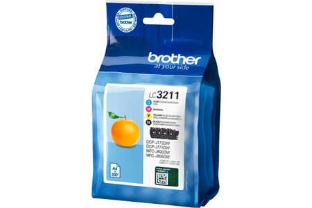 Brother Tinte Kombi-Pack LC-3211 VALDR Original Cyan, Magenta, Gelb, Schwarz LC3211VALDR