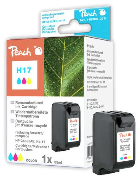 Peach Tintenpatrone color kompatibel zu HP No 17, C6625AE