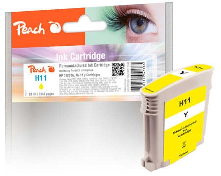 Peach Tintenpatrone gelb kompatibel zu HP No. 11 gelb, C4838A