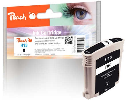 Peach Tintenpatrone schwarz kompatibel zu HP No. 13, C4814AE