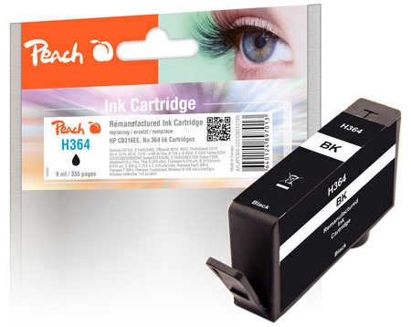 Peach Tintenpatrone schwarz kompatibel zu HP No. 364, CB316EE