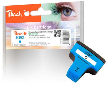 Peach Tintenpatrone cyan kompatibel zu HP No. 363, C8771EE