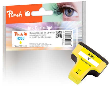 Peach Tintenpatrone gelb kompatibel zu HP No. 363, C8773EE