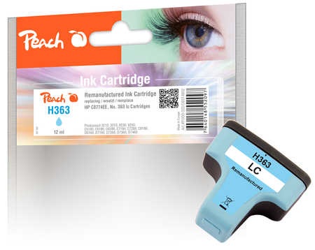 Peach Tintenpatrone cyan light kompatibel zu HP No. 363, C8774EE