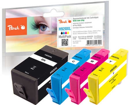 Peach Spar Pack Tintenpatronen kompatibel zu HP No. 920XL