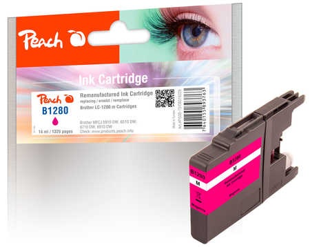 Peach Tinte Brother LC-1280M Magenta