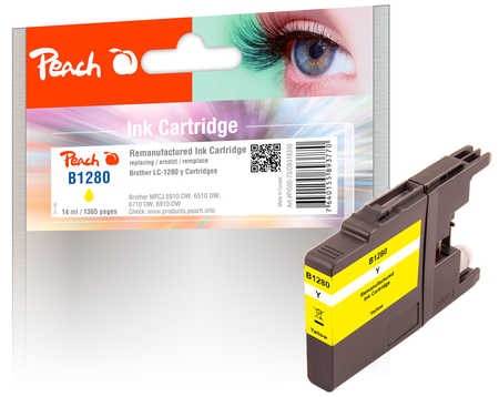 Peach Tinte gelb PI500-73 kompatibel zu Brother LC-1280 y