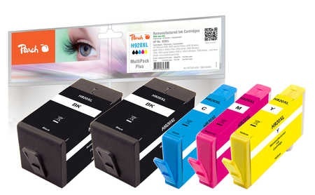Peach Spar Pack Plus Tintenpatronen kompatibel zu HP No. 920XL