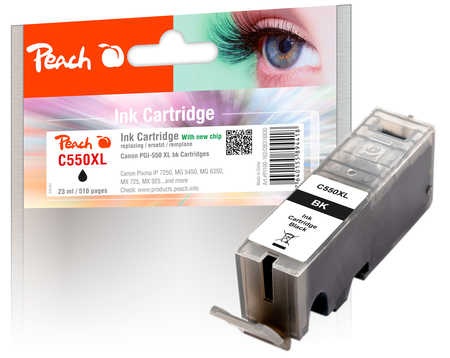 Peach XL-Tintenpatrone schwarz kompatibel zu Canon PGI-550, PGI-550PGBK XL