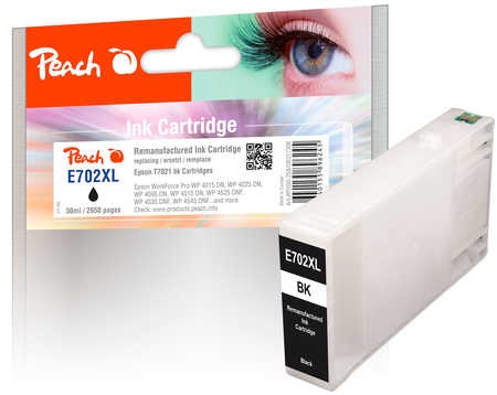 Peach Tintenpatrone schwarz kompatibel zu Epson T7021