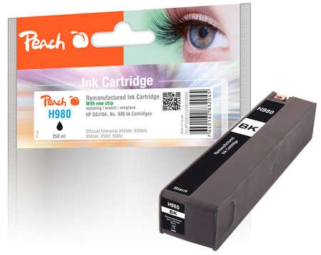 Peach Tintenpatrone schwarz kompatibel zu HP No. 980, D8J10A