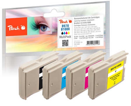 Peach Patrone Brother LC-1000 MultiPackPlus Retail Comp.