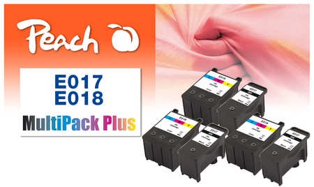 Peach Spar Pack Plus Tintenpatronen kompatibel zu Epson T017, T018