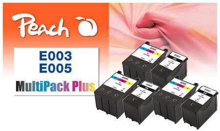 Peach Spar Pack Plus Tintenpatronen kompatibel zu Epson T003, T005