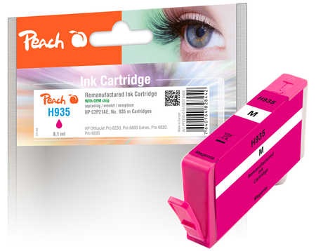 Peach Tintenpatrone magenta kompatibel zu HP No. 935, C2P21AE