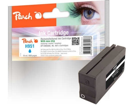 Peach Tintenpatrone schwarz kompatibel zu HP No. 950, CN049AE