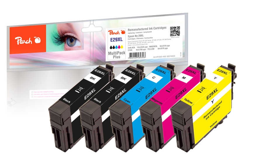 Peach Spar Pack Plus Tintenpatronen kompatibel zu Epson No. 29XL