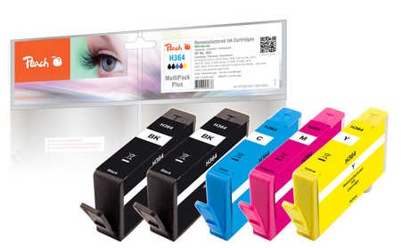 Peach Spar Pack Plus Tintenpatronen kompatibel zu HP No. 364, SD534EE