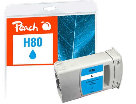 Peach Tintenpatrone cyan kompatibel zu HP No. 80, C4872A
