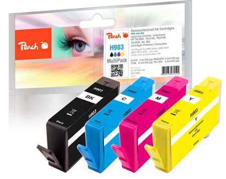 Peach Spar Pack Tintenpatronen kompatibel zu HP No. 903