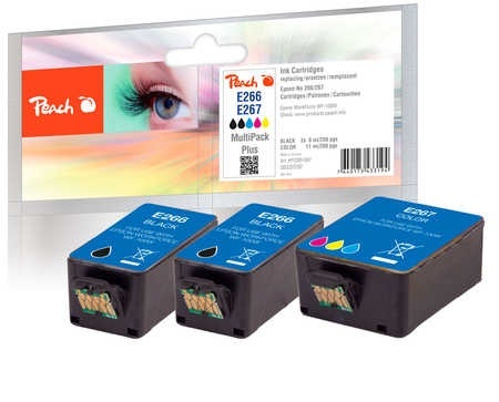 Peach Spar Pack Plus Tintenpatronen kompatibel zu Epson No. 266/267