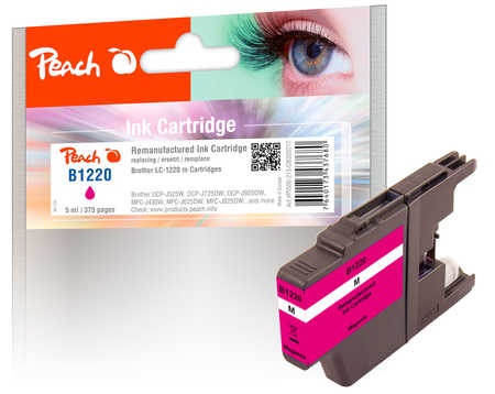 Peach Tintenpatrone magenta kompatibel zu Brother LC-1220M