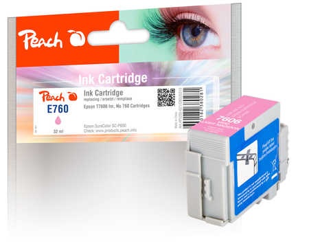 Peach Tintenpatrone light magenta kompatibel zu Epson No. 760, T7606