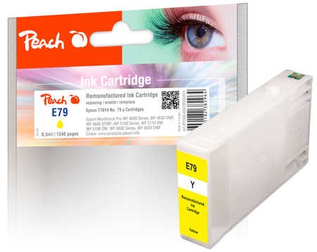 Peach Tintenpatrone gelb, kompatibel zu Epson No. 79, T7914