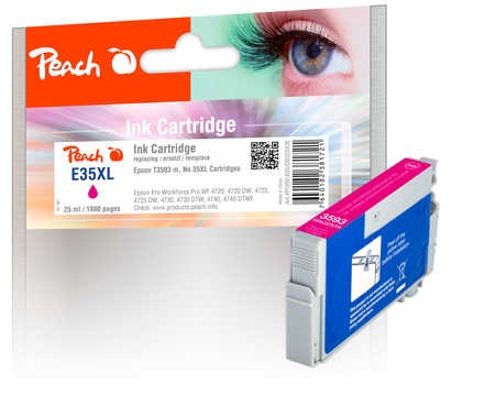Peach Tintenpatrone XL magenta kompatibel zu Epson No. 35XL m, T3593