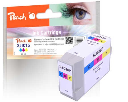Peach Tintenpatrone schwarz kompatibel zu Epson SJIC15, S020464