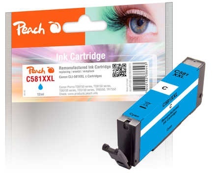 Peach Tintenpatrone XXL cyan kompatibel zu Canon CLI-581XXL c