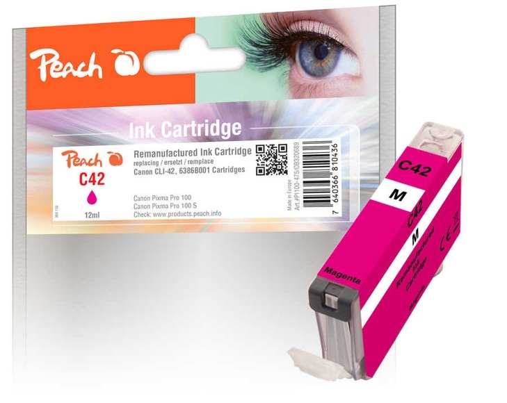 Peach C42M Druckerpatrone ma ersetzt Canon CLI-42M, 6386B001 für z.B. Canon Pixma Pro 100, Canon Pixma Pro 100 S
