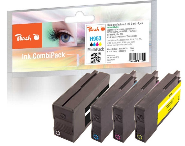 Peach Spar Pack Tintenpatronen kompatibel zu No. 953