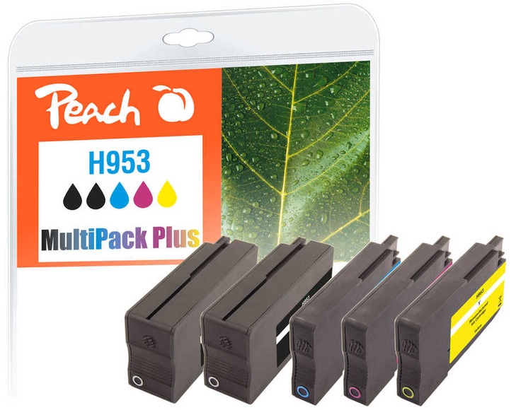Peach Spar Pack Plus Tintenpatronen kompatibel zu No. 953