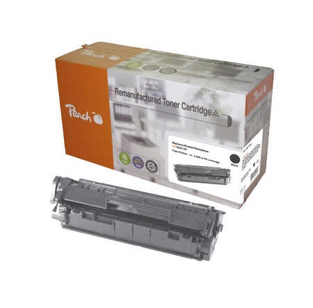 Peach Tonermodul schwarz kompatibel zu Canon, HP CRG-703, Q2612A