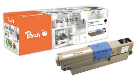 Peach Tonermodul schwarz kompatibel zu OKI 44469803
