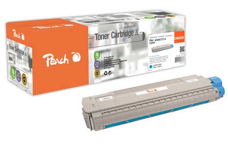 Peach Tonermodul cyan kompatibel zu OKI 43487711