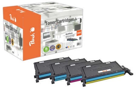 Peach Spar Pack Tonermodule kompatibel zu Samsung CLP-660B
